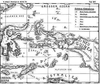 East Indonesia localities with Paleozoic- Mesozoic macrofossils  (Boehm,1906)